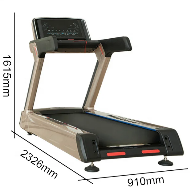 2025 Gym Fitness Equipment Commercial Running Machine Motorized Manual  21.5 Inch LED Screen  Treadmill Machine