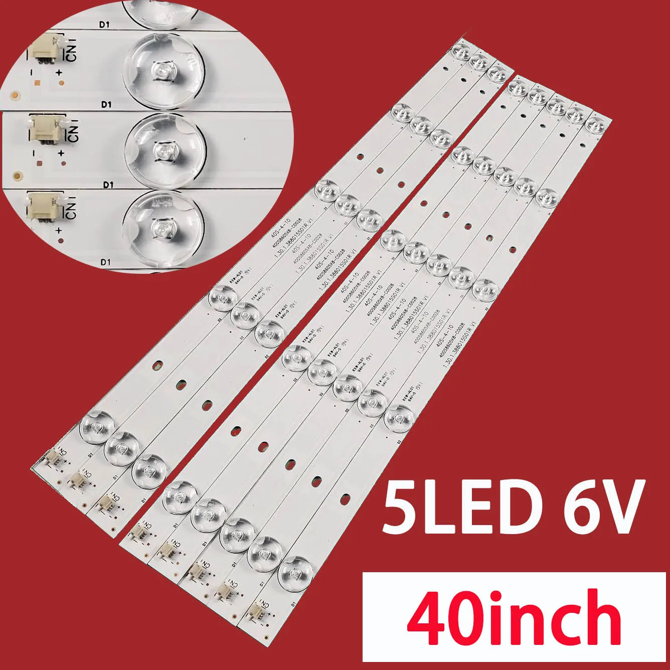 LED Light bar TV light bar 40CM Universal backlight strip with aluminum 40S-4-10  assembly machine LCD PH40R86 PH40R86DSGW
