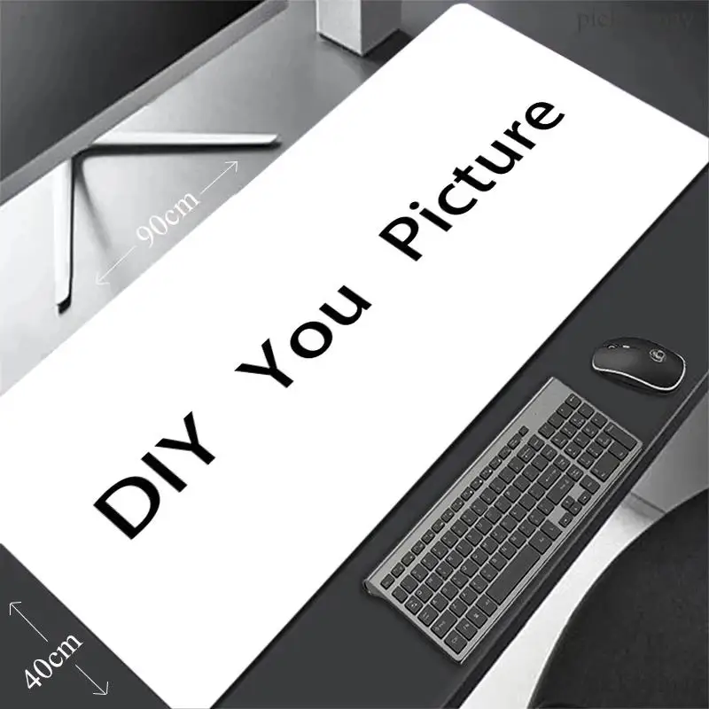 

Большой черный коврик для мыши XXL, противоскользящий резиновый коврик для мыши, компьютерный геймер, большой/маленький настольный коврик, HD коврик для мыши на заказ, игровой коврик 90x40 см