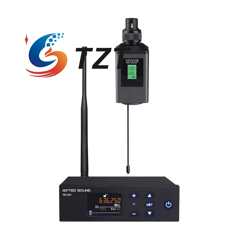 

TZT PM-601 «один в одном»/PM-602 612,5-667,25 МГц U-диапазонный профессиональный беспроводной передатчик и приемник для конференц-микрофонов