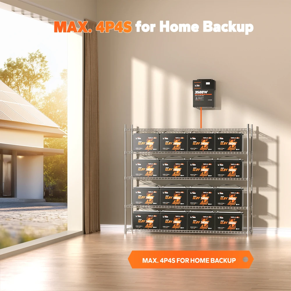 دورات عميقة Lifepo4 12 فولت 140 أمبير بلوتوث أنظمة تخزين البطارية الشمسية أيون الليثيوم IP65 بطارية ليثيوم قابلة للشحن مقاومة للماء #6