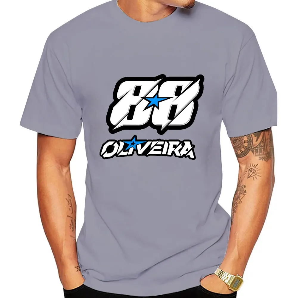 Miguel Oliveira 88 Rider T-Shirt Moto Sport Casual Tee Shirts Motorcycle Riding 100% Cotton Summer Short Sleeve Men Clothes Tops