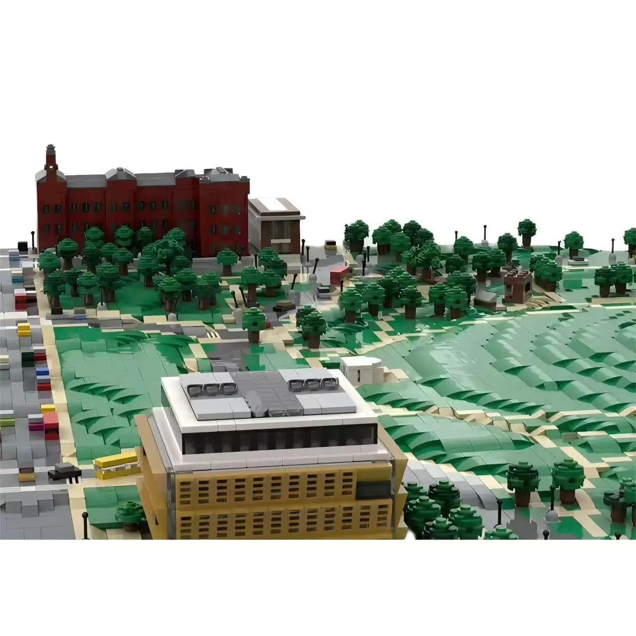 MOC Washington Monument Grounds Building Blocks Set Famous Capitol Architecture Church Collection Toys Children Birthday Gifts