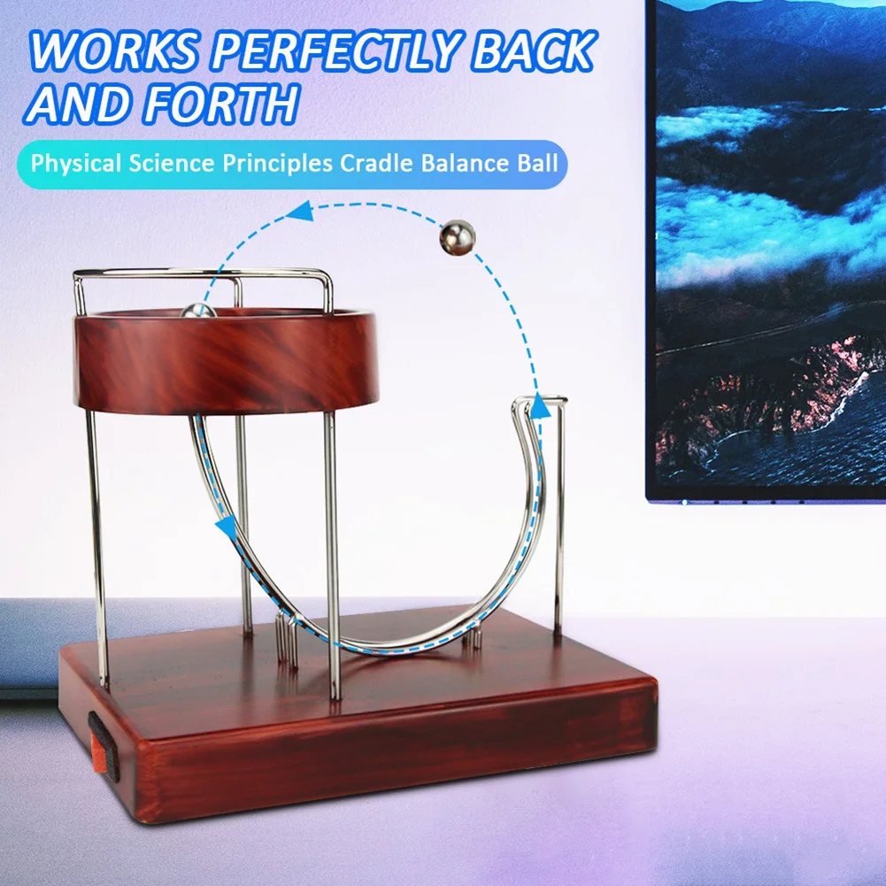 Kinetic Art การเคลื่อนไหวเครื่อง Kinetic Art Motion Inertial โลหะอัตโนมัติกระโดดตารางของเล่นไม้