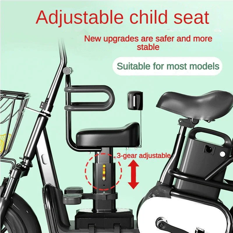 

Elektrische Auto Sicherheit Kind Sitz Vorne Baby Sitz Kinder Sattel Mit Fuß Pedale Unterstützung Zurück Rest Für MTB Rennrad Zub