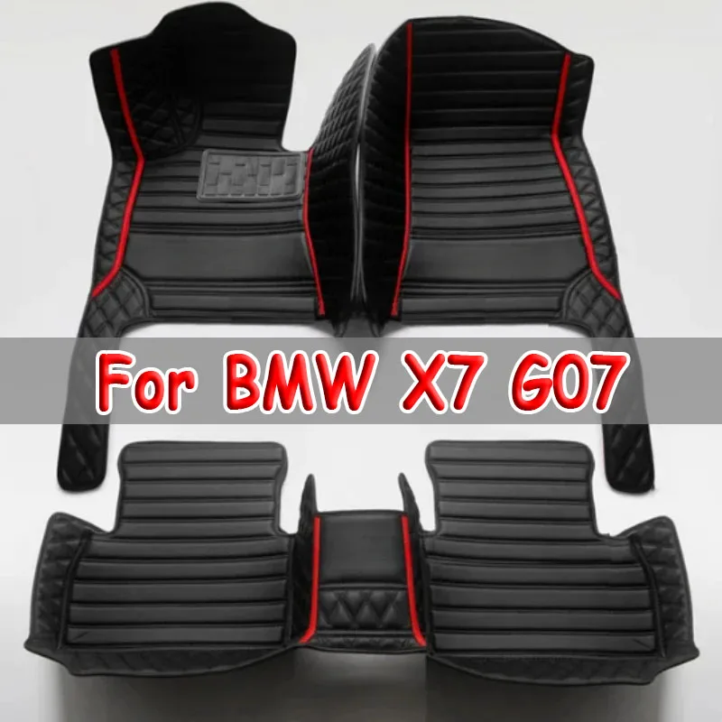 

Автомобильные коврики для BMW X7 G07 2018 ~ 2023 7 сидений кожаный коврик Роскошный кожаный коврик против грязи Прочные ковры Автомобильные аксессуары 2019