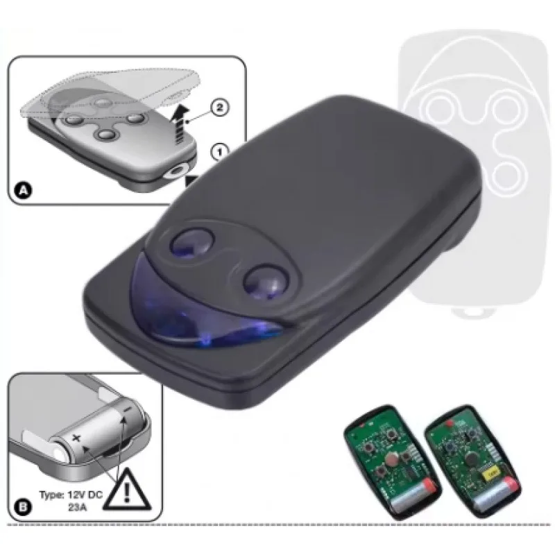 جهاز التحكم عن بعد لباب المرآب Flo2R-S Flo04R-S 433.92 ميجا هرتز جهاز إرسال رمز المتداول