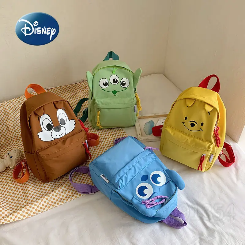 

Disney Stitch New Children's Backpack Cartoon Fashion Children's School Bag 3D Leisure Mini Nylon Backpack Large Capacity