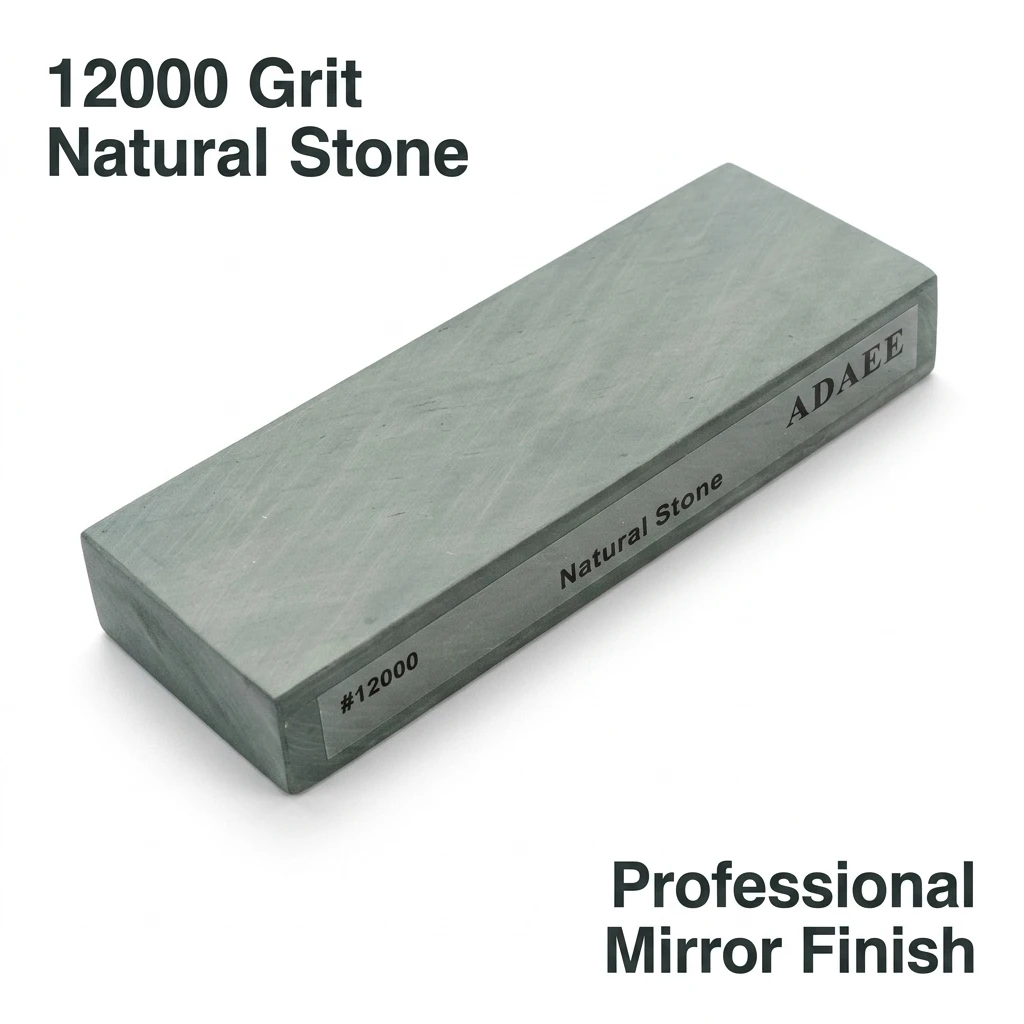 

12000 Grit Natural Slate Whetstone Sharpening Stone 200x75x29mm Professional Knife Sharpener Mirror Polishing Stone for Razor