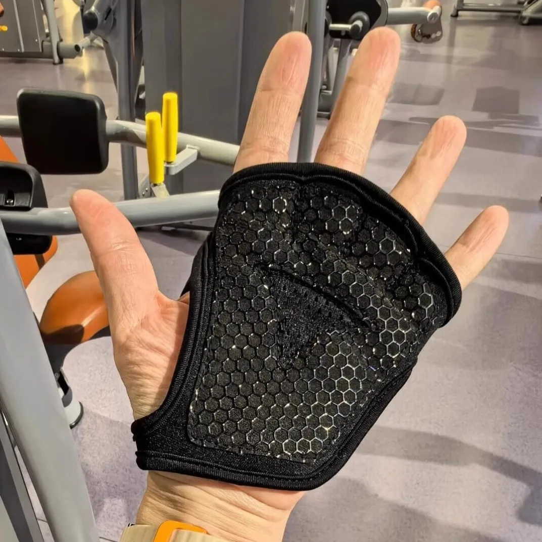 قفازات للتمرين غير قابلة للانزلاق نصف إصبع مع راحة اليد المقواة، قابلة للتنفس للجنسين لصالة الألعاب الرياضية وركوب الدراجات، تدريب لجميع الأغراض #2