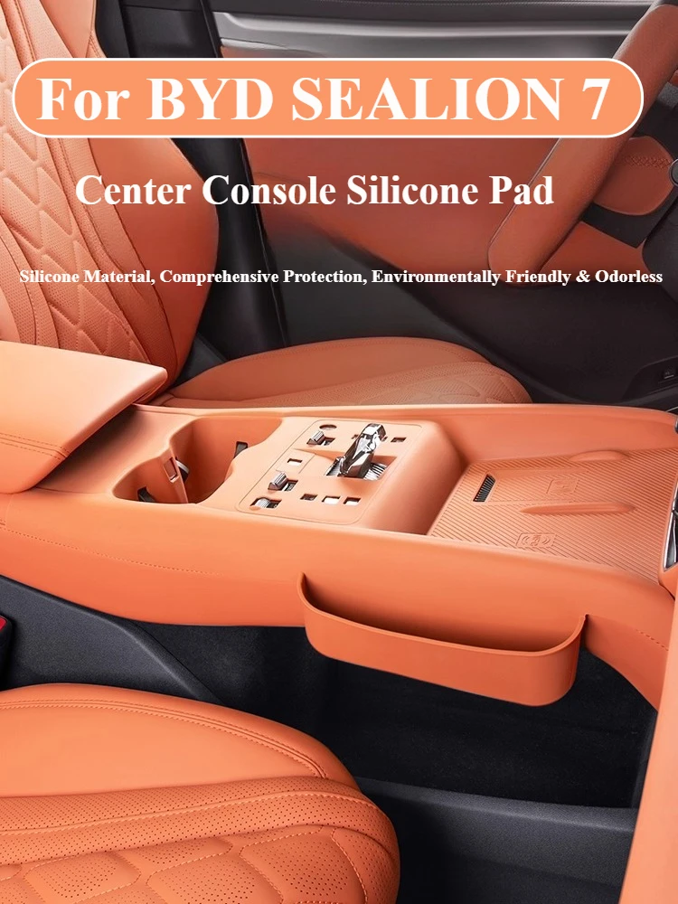 

For BYD Sea Lion 07 EV SEALION 7 Center Console Silicone Pad Waterproof Scratch-Resistant Silicone Mats