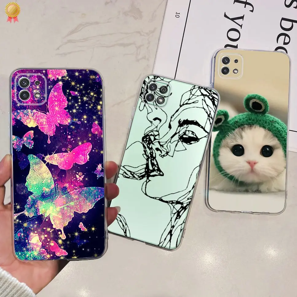 For Samsung Galaxy A22 S A22S 5G Case Silicone Cartoon Soft Protective Back Cover For Samsung A 22 A22 A22S 5G Phone Case Funda
