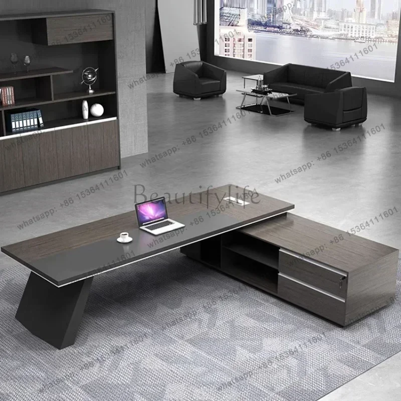 LD European Office Desk Gaming Tables Room Office Work Professional Executive L Shaped ComputerExecutive Tavolo Unique