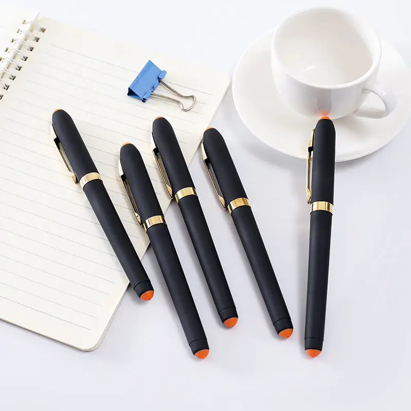 5pen+20refills Gel Pen 0.5/0.7/1.0mm Blue/Black/Red Signature Large Capacity Examination Office Refillable Neutral Pens Supplies