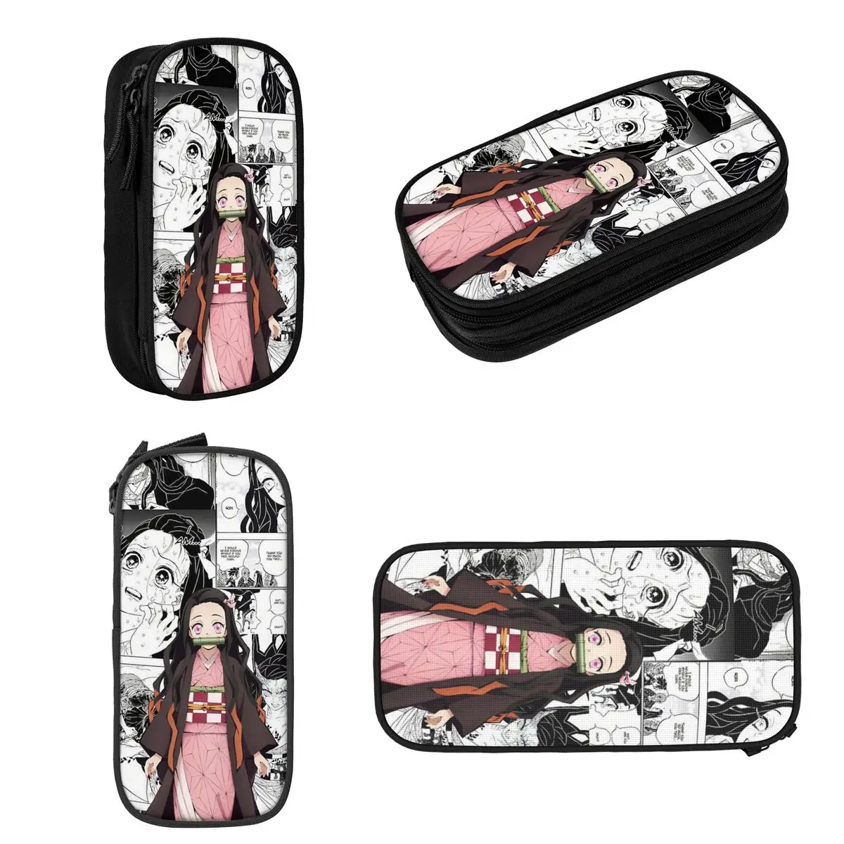 กล่องดินสอ Kamado Tanjiriu ลายการ์ตูน, กล่องดินสอความจุมากกระเป๋าปากกากล่องใส่ปากกา POUCH pensil เครื่องเขียนไปโรงเรียนสำหรับเด็กผู้ชายเด็กผู้หญิง