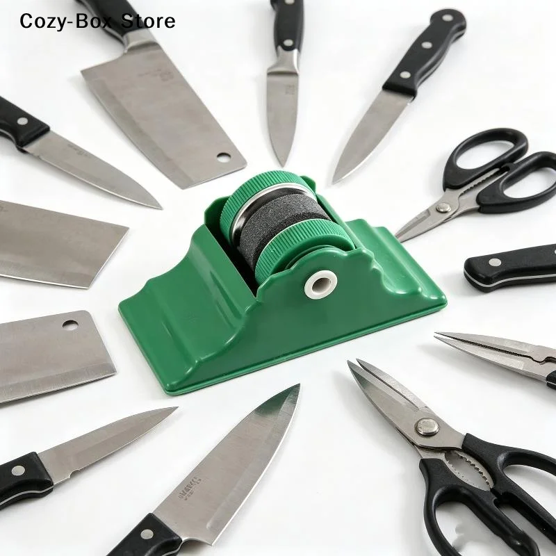 [ZY]Kitchen Knife Sharpener Manual Fast Sharpening Tool For Knives And Scissors Home Use[ZY]