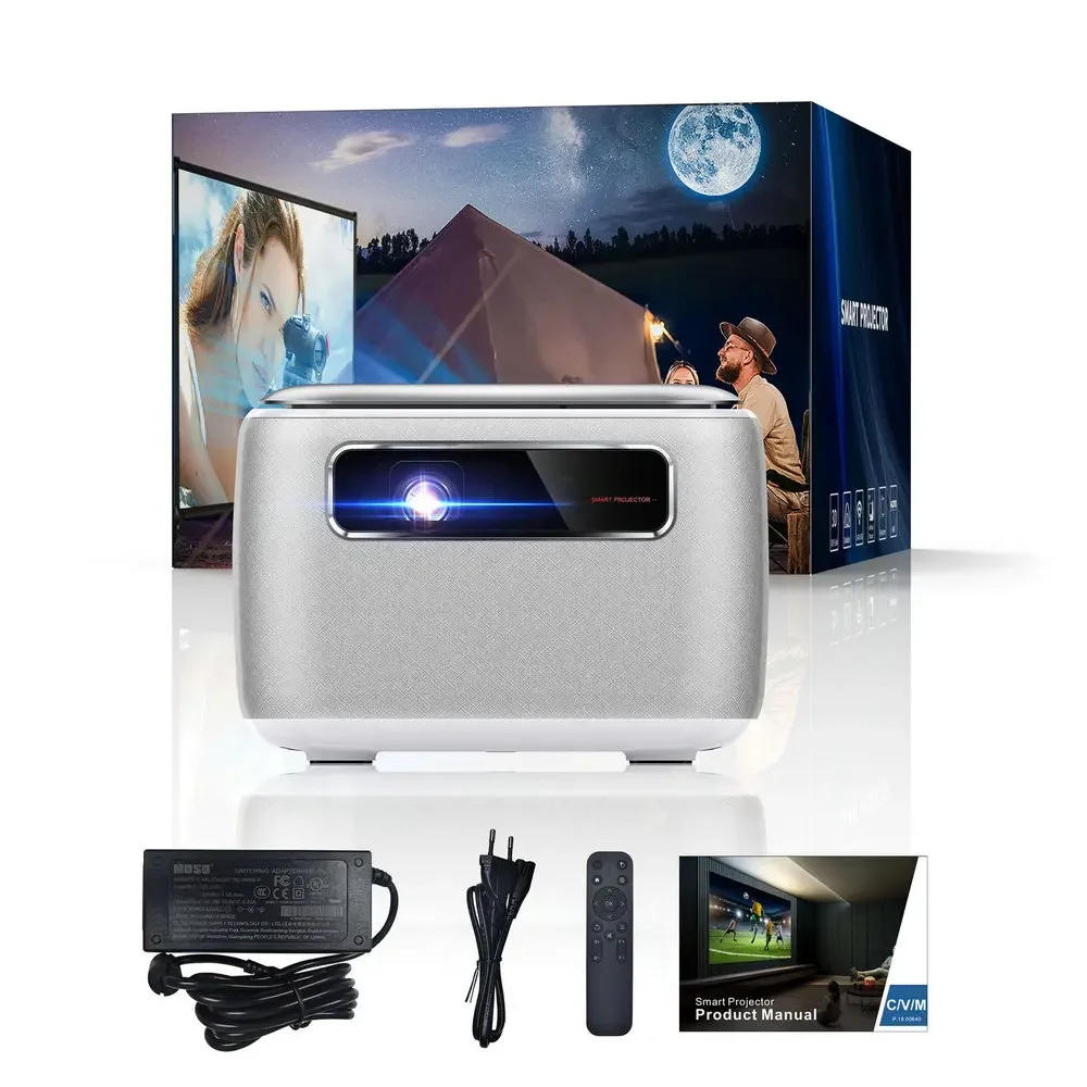 Vivicine V8 Pro Portable DLP 1080P 3D Projector,WiFi Mini Portable 1080P Home Theater Video Projector with Battery