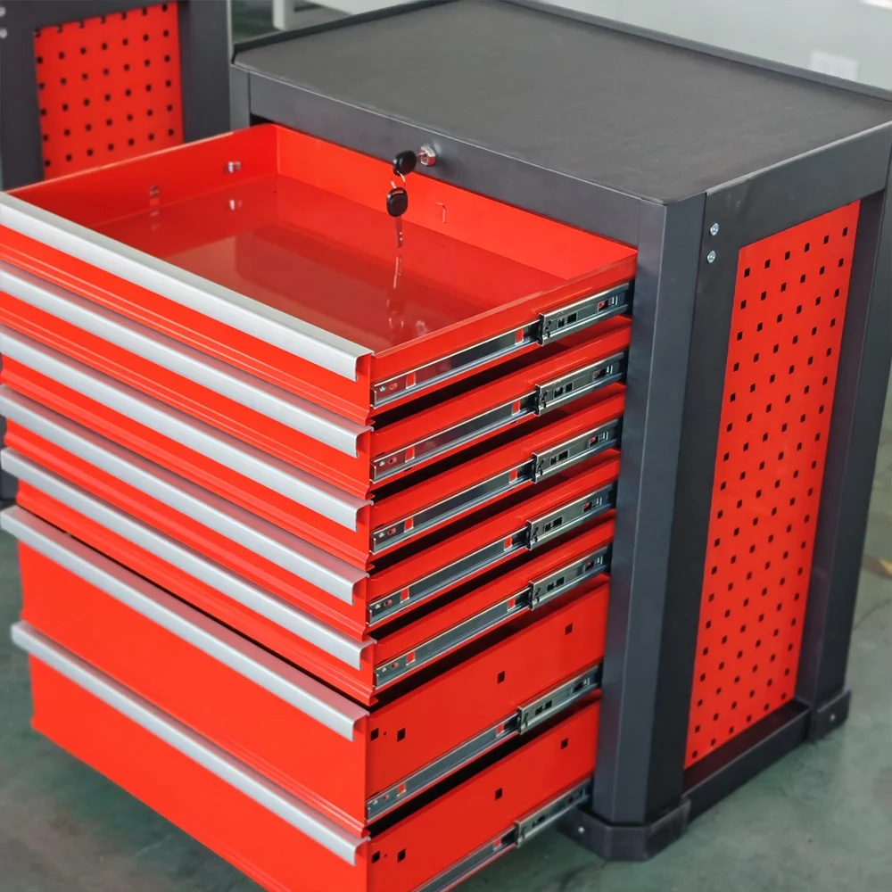 EU Factory Customization 7 Drawer Storage Cabinets Garage Metal Tool Cabinets Heavy Duty Workshop On Wheels