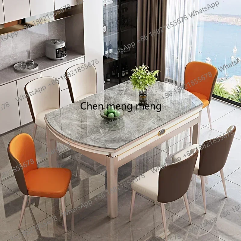 

Обеденный стол F150White в скандинавском минималистичном стиле, элегантный современный обеденный стол со стульями для кухни и гостиной, мебель для столовой