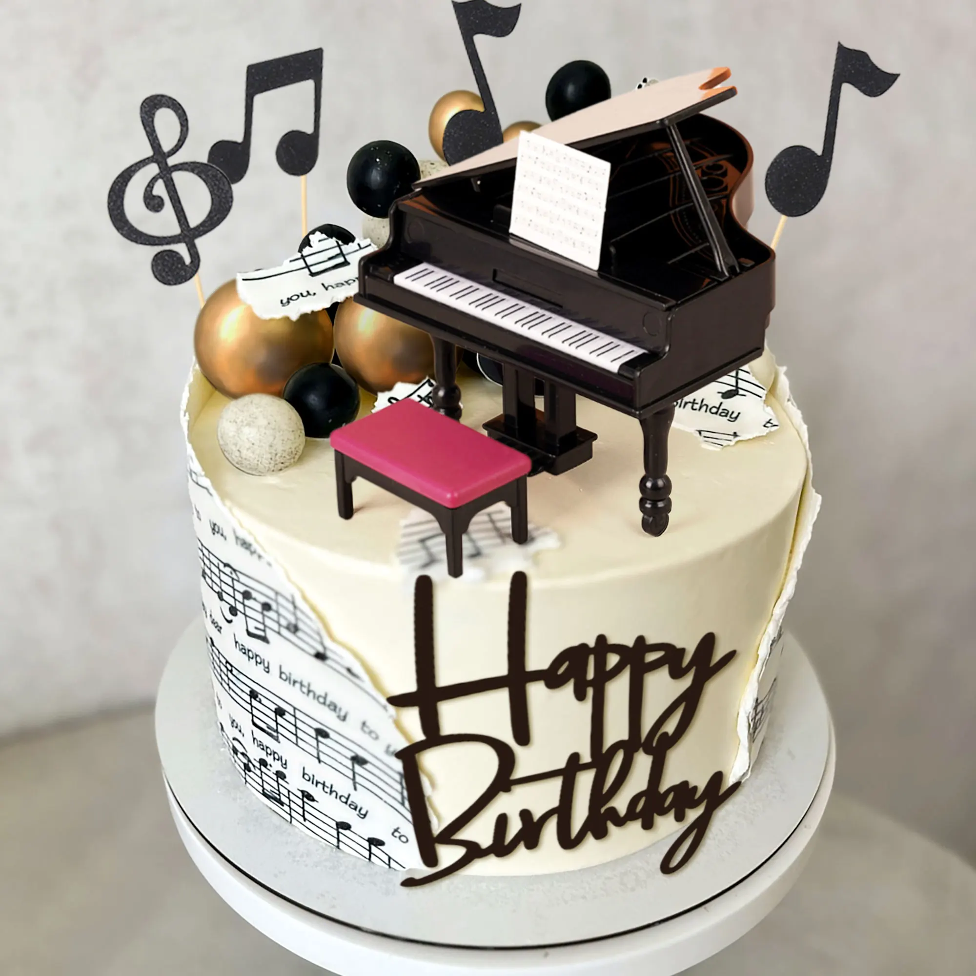 24 Decorazioni Per Cupcake A Forma Di Chitarra: L'idea Perfetta Per Una Festa A Tema Musicale! - 5
