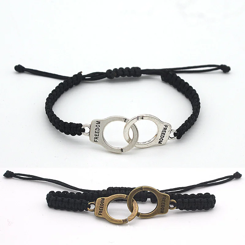 Fashion handcuffs, woven bracelets, handcuffs, woven bracelets, Valentine's Day gifts