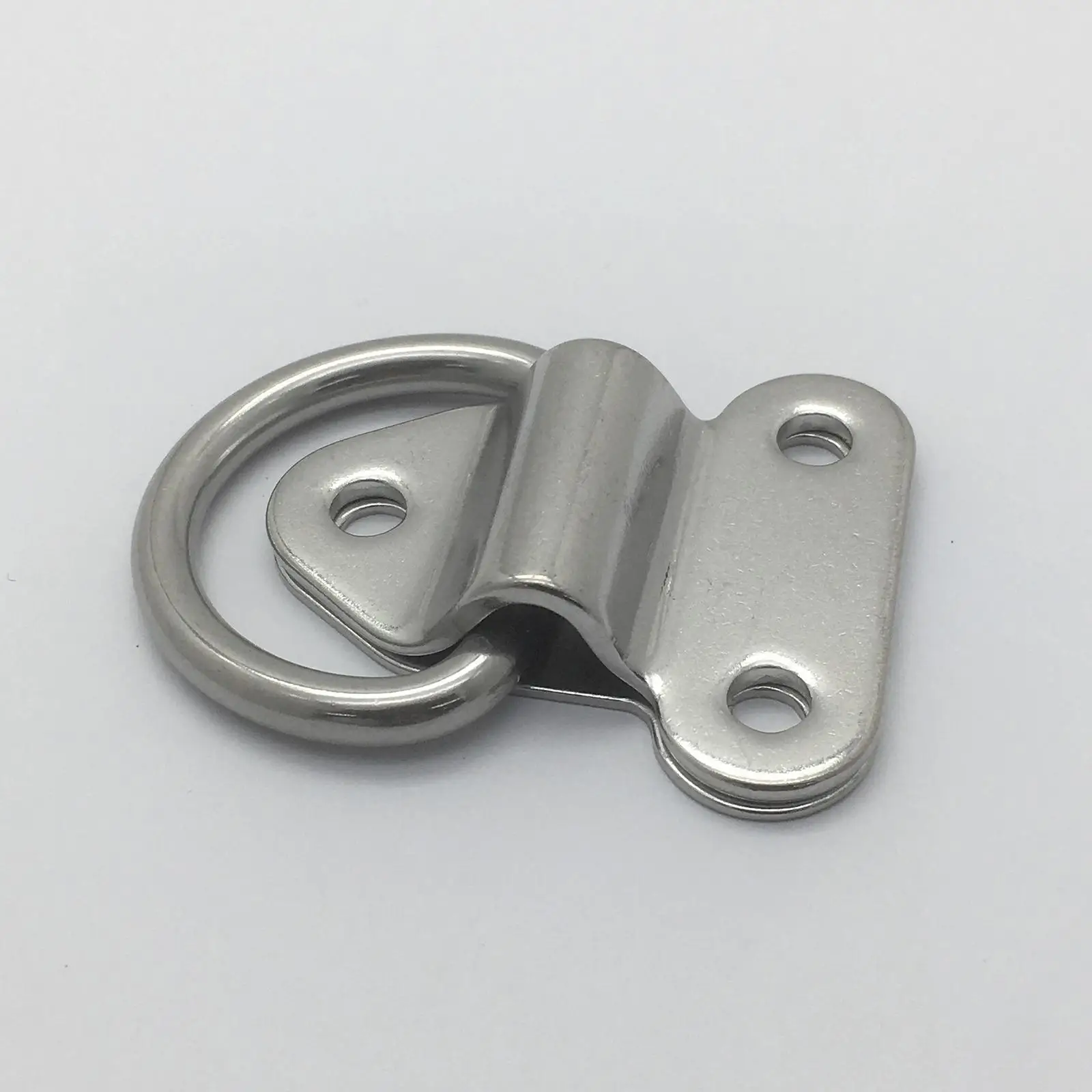 Folding Deck Pad Eyes Pull Ring Lashing D Ring Handle Fastening Anchor Binding