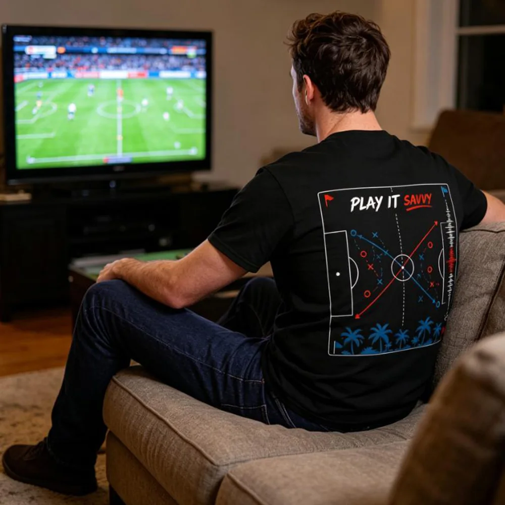 Sports Shirt Tournament Fan Gear Game Day Cotton Breathable Tee for Summer Short Sleeve Sports
