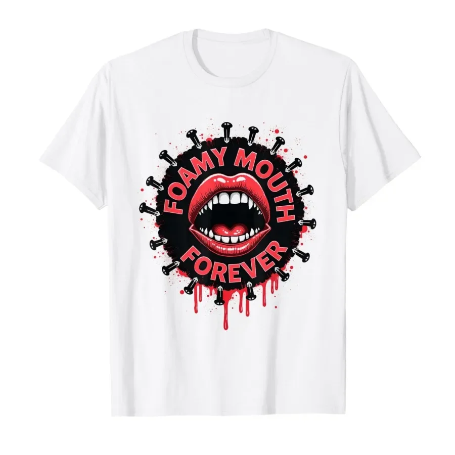 

I Have Rabies Foamy Mouth Forever Funny T-shirt For Men Women 100% Cotton T Shirts Short Sleeve Tops 0410-2