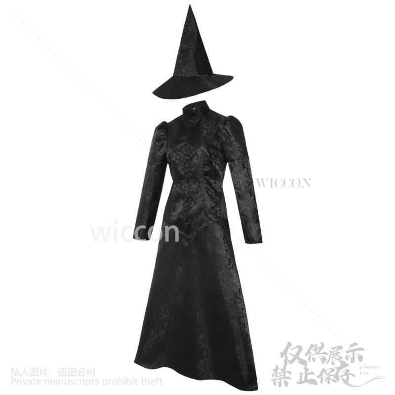 Anime Böse Hexe Film Cosplay Elphaba Schwarze Uniform Anzug Glinda Rosa Lolita Kleid Für Frau Mädchen Perücken Angepasst Halloween