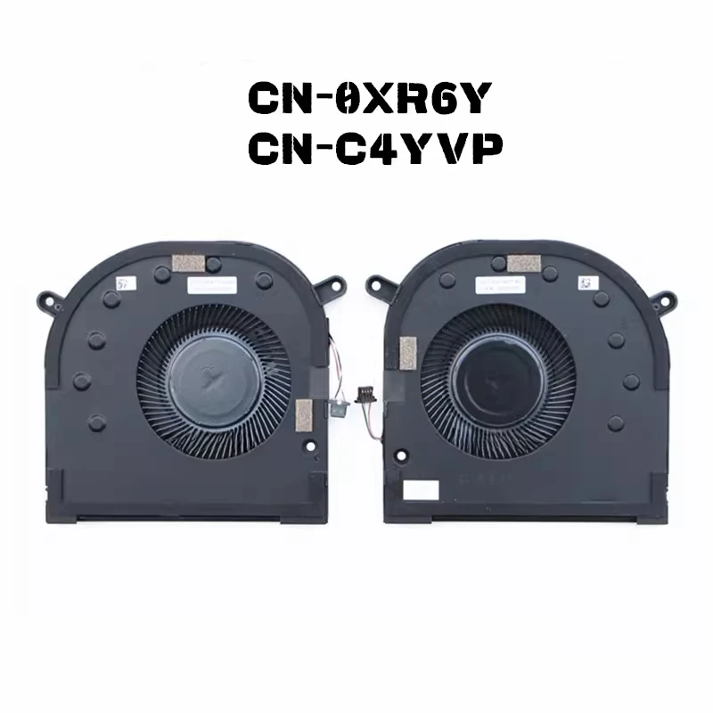 Replacement Laptop CPU GPU Cooling Fan for Dell XPS 17 9700 9710 Precision 5750 5760 0XR6Y C4YVP