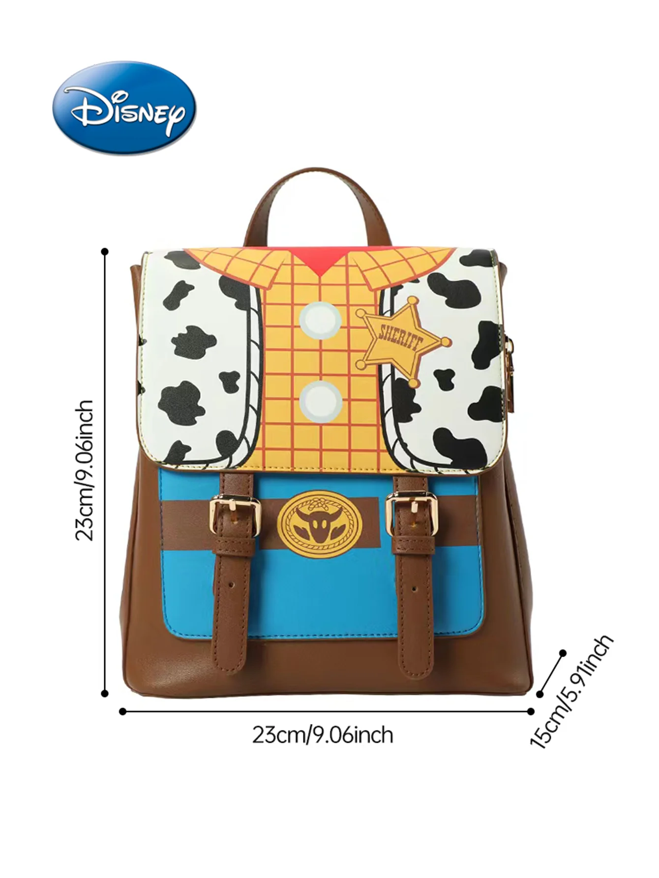 1PC Disney Officially Licensed Toy Story Sheriff Woody Cartoon Image Fashion Backpack Birthday Surprise Back To School Gift