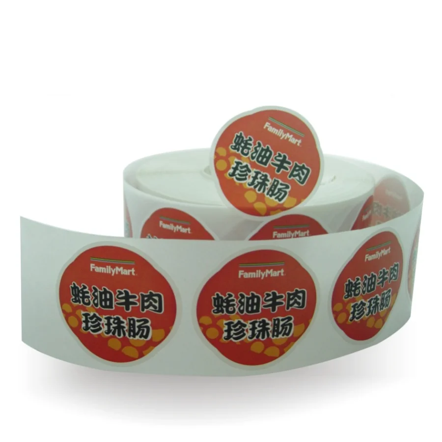 custom sticker printing  aesthetic cute travel food seal vinyl name logo paper clear PVC transparent label sticker roll