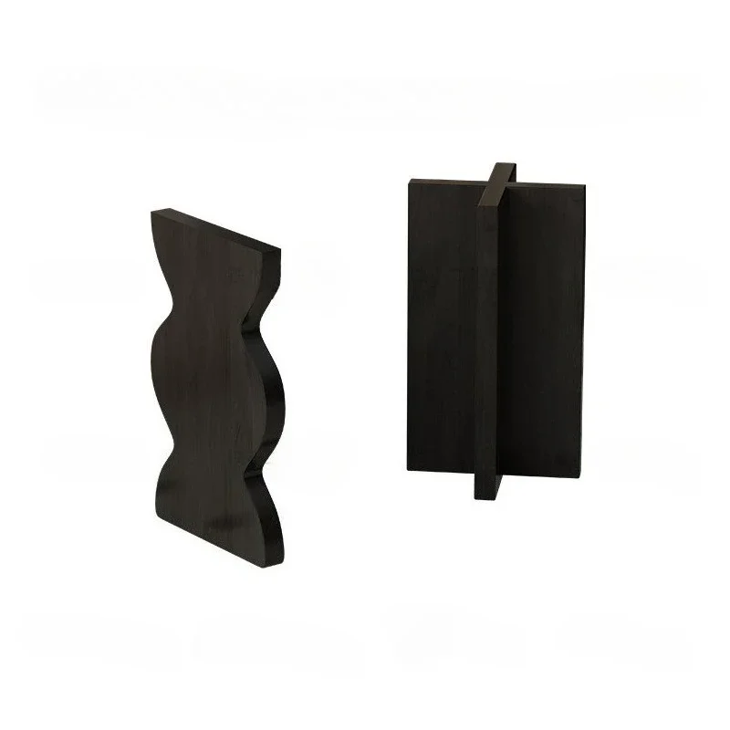 

French light luxury solid wood dining table legs antique special-shaped bracket large board office tea table feet