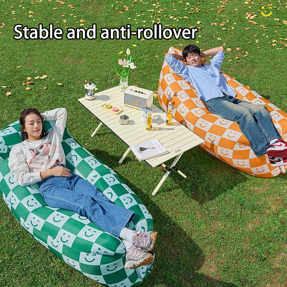 Beach Air Sofa Folding Outdoor Portable Camping Inflatable Sofa Bed Sleeping Bag Single Person Outdoor parties Inflatable Sofa