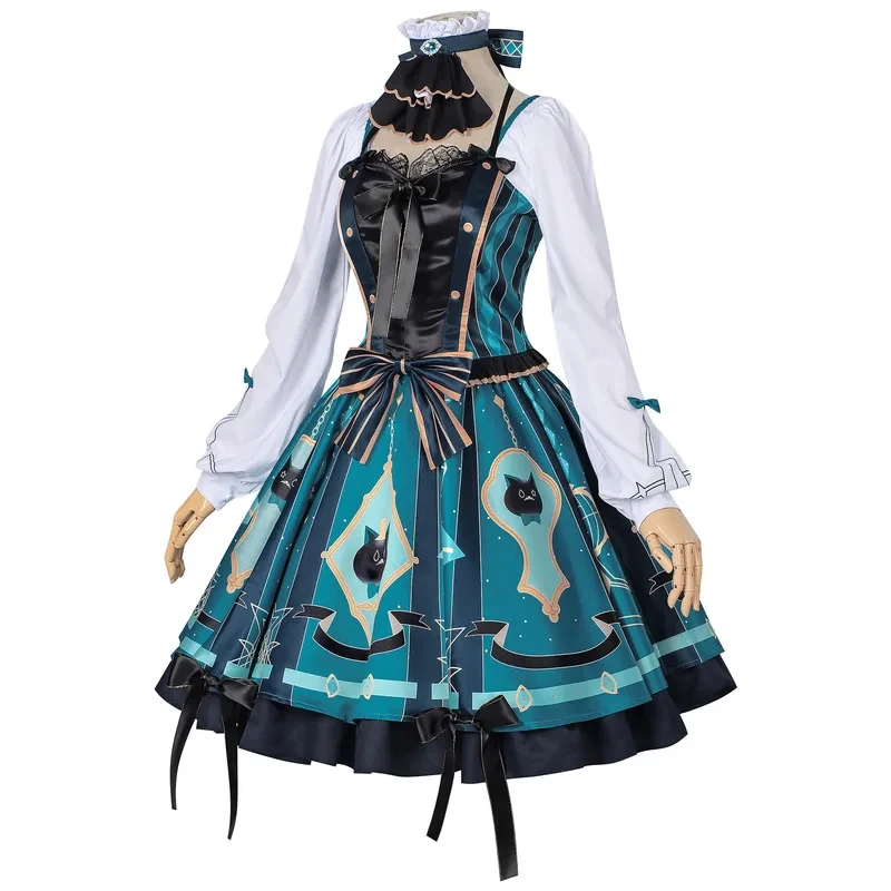 

Genshin Impact Lynette Dress Cosplay Costumes Game Character Halloween Party Costume Performance Clothing for Adult Women hf5]]