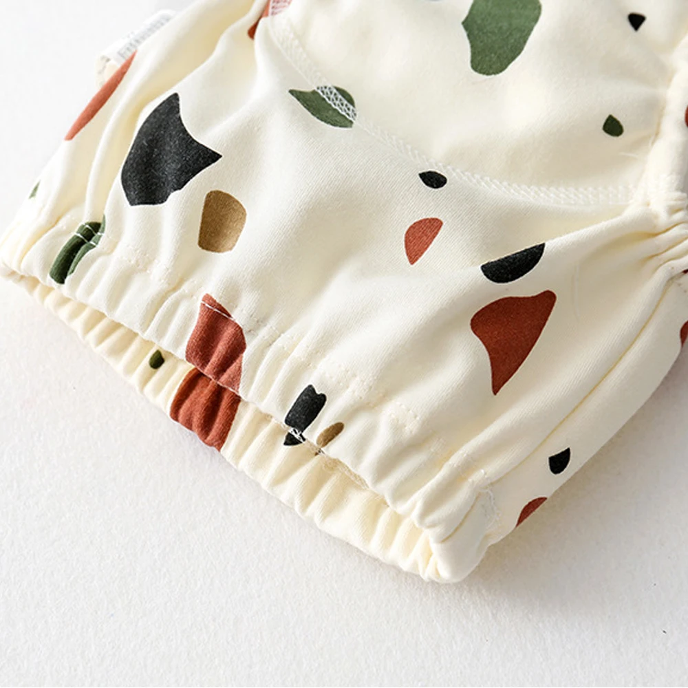 Calças de treinamento de bebê de algodão para crianças fralda à prova dwaterproof água roupa interior infantil calcinha lavável meninos menina fraldas de pano reutilizáveis