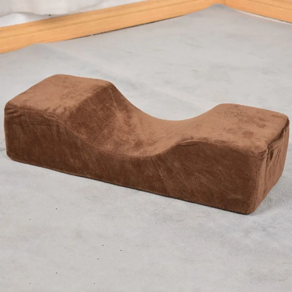 وسادة تمديد للرموش بتصميم على شكل حرف U، غطاء قابل للفصل، وسادة رأس للرموش مع جيب مريح