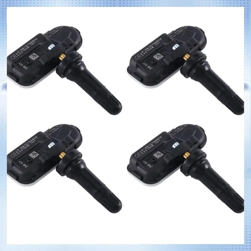 

AM-4Pcs Tpms Car Tire Pressure Monitoring Sensor For Jeep Dodge Ram 1500 2500 2014-2018 68157568Aa