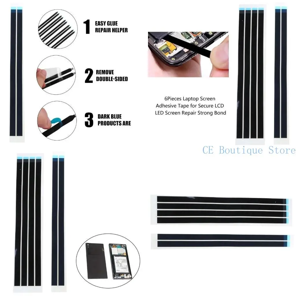

652F Pieces Double Sided Adhesive Tape for Laptop LCD Screen Repair Heat Resistant and Insulating for Electronics Maintenance