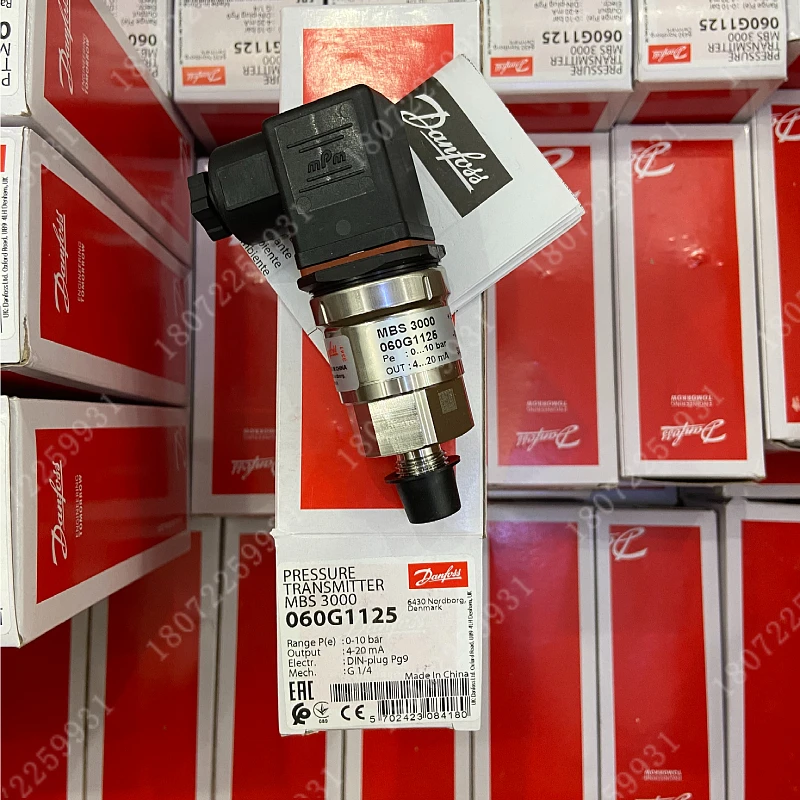 060G1125 Sensor Tekanan Danfoss Danfoss MBS3000 Pemancar Tekanan 0-10bar