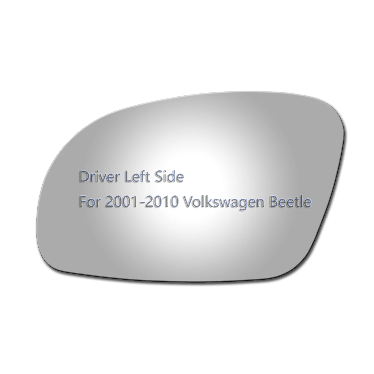 استبدال زجاج مرآة الجانب الأيسر للسائق لـ 2001-2010 Volkswagen Beetle LH Flat