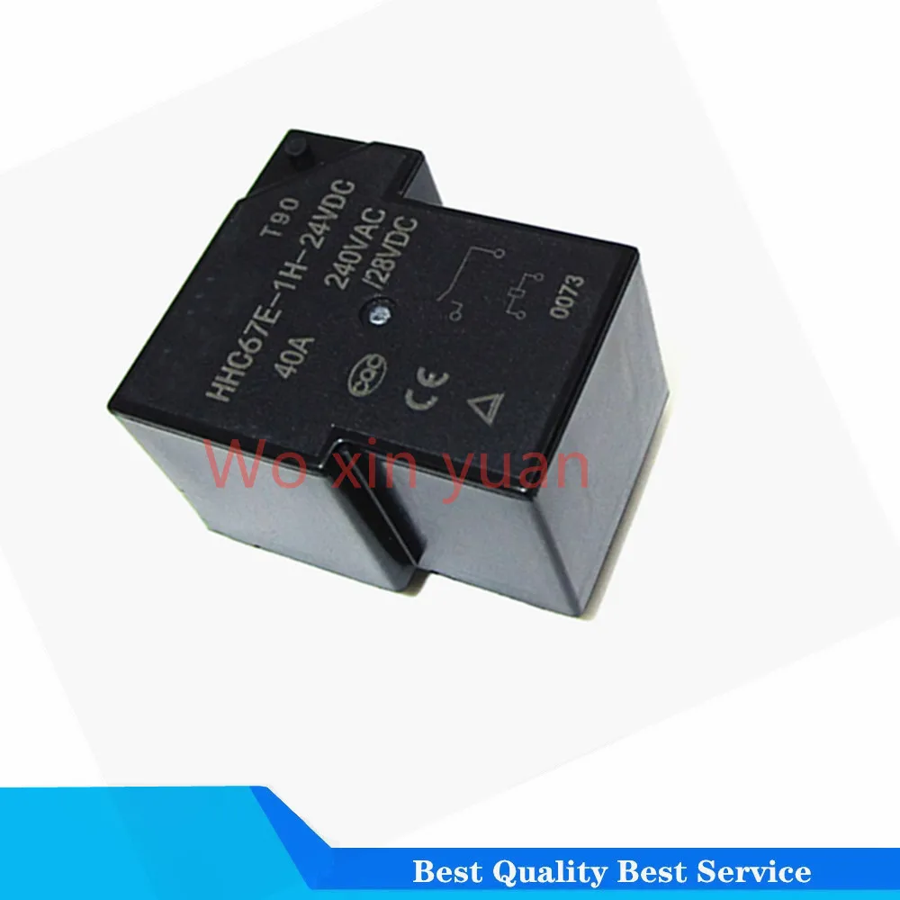 

2PCS/LOT relay NNC HHC67E-1H-12VDC HHC67E-1H-12V 24V NNC67E-1H-24VDC 40A30A5 feet a group of normally open T90 original