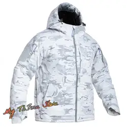 Winter Coldproof White Camouflage Cotton Clothing Outdoor Ski Clothing Snow Camo Jacket Coat Windproof Warm Quick-Drying Light