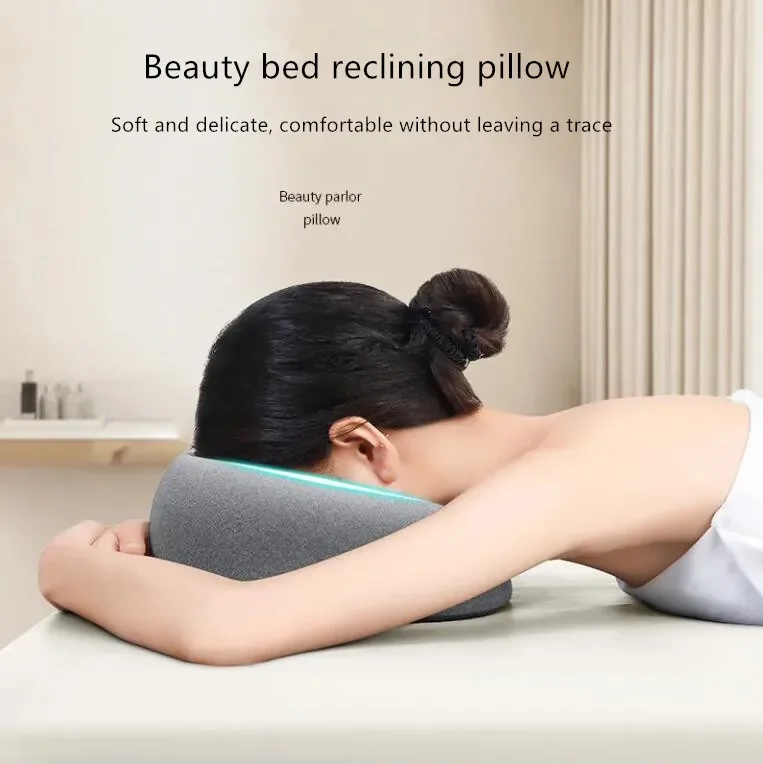 Lying Down Pillow Memory Foam Breathable Head Rest Support Pillow Face Rest Pillow ，Beauty Salon Massage Bed Hole Face Pad