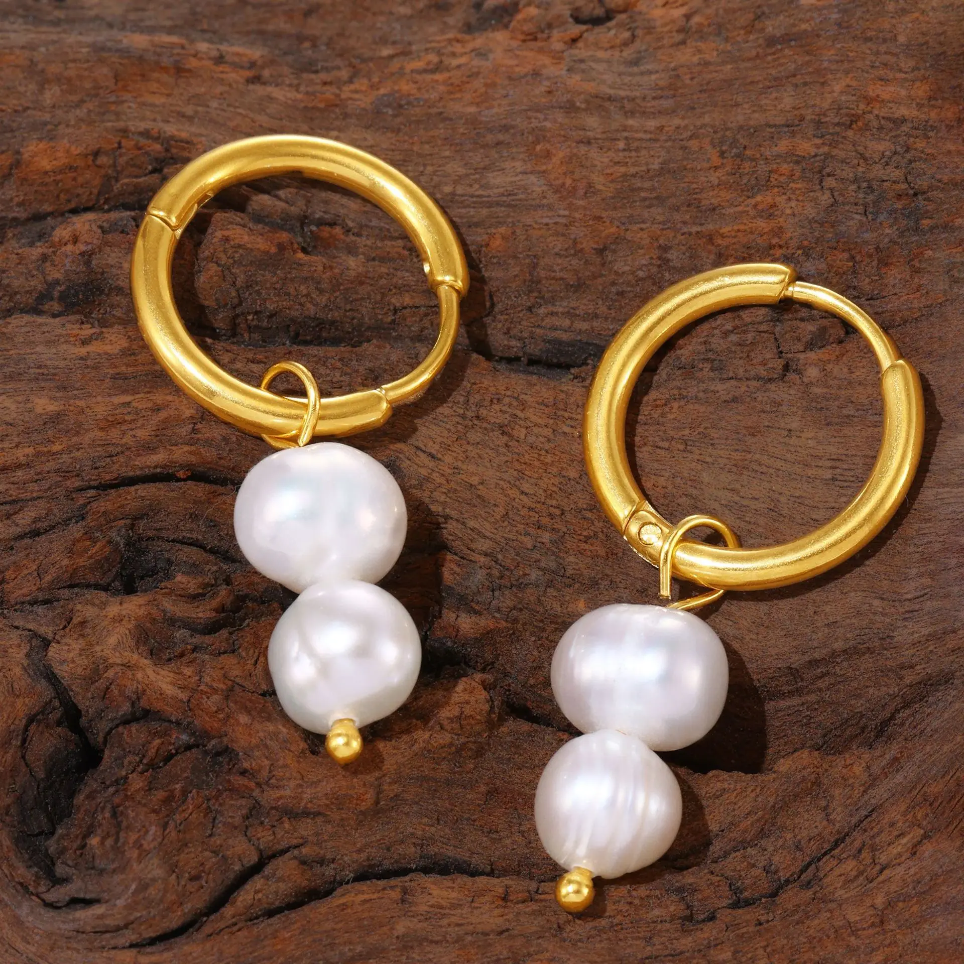 TOSOKO الفولاذ المقاوم للصدأ مجوهرات متعددة الاستخدامات شرابة تقليد أقراط اللؤلؤ المألوف مجموعات متعددة F308