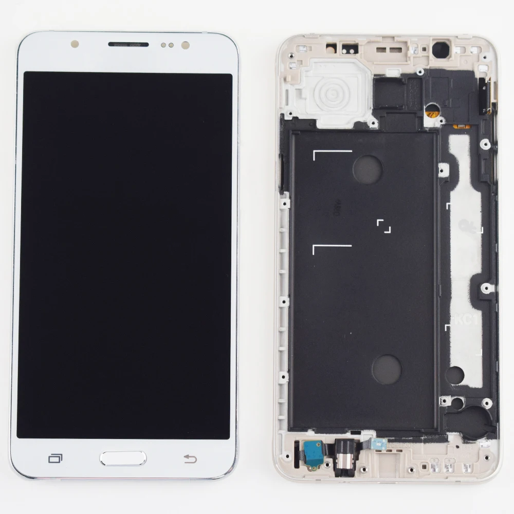 For Samsung Galaxy J7 2016 J710 J710F J710M J710H J710A J710FN LCD Display Panel Digitizer with Touch Screen Assembly Frame