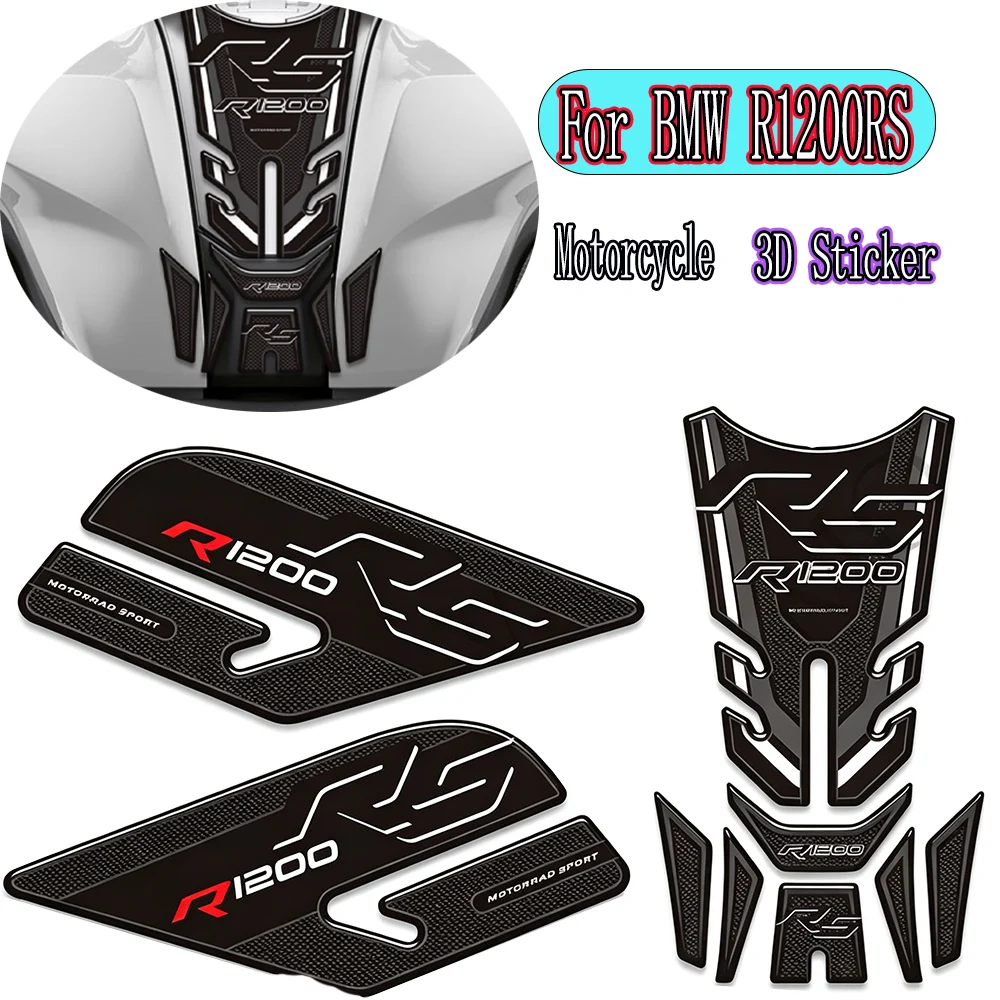 For BMW R1200RS R 1200 RS R1200 R1200RS Gas Fuel Oil Knee Protection Stickers Fuel Tank Pad Protector Covers Waterproof 3D New
