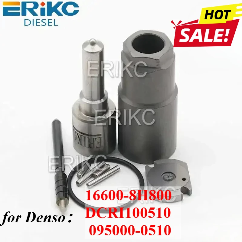 

095000-0510 Diesel Injector Nozzle DLLA148P765 Valve Plate Repair Kit for Denso Nissan 16600-8H800 DCRI100510