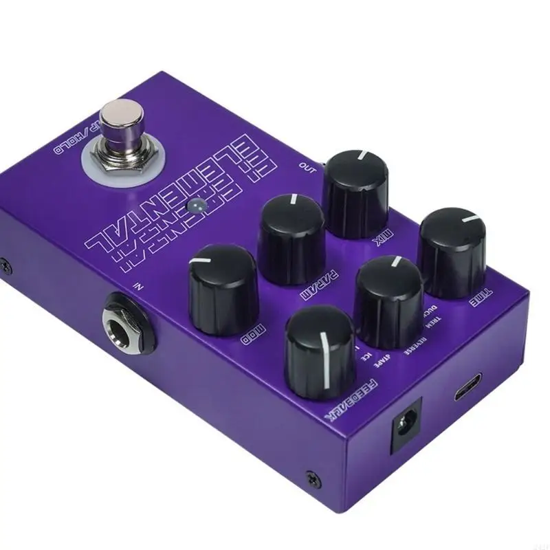 

242F Electric Bass Guitar Effect Pedal Unique Sound Digital Delay Pedal Effectors with 9 Different Delay Effects Enduring