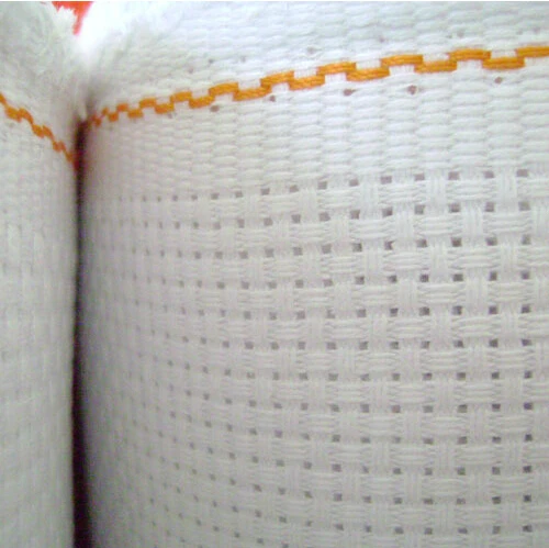Top Quality white cross stitch embroidery canvas 11CT 11ST any size, 50cmx50cm, with lockstitching 6TH